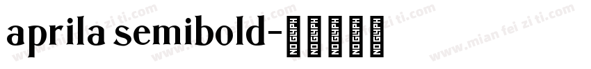 aprila semibold字体转换